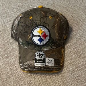 NWT Steelers camo NFL baseball cap